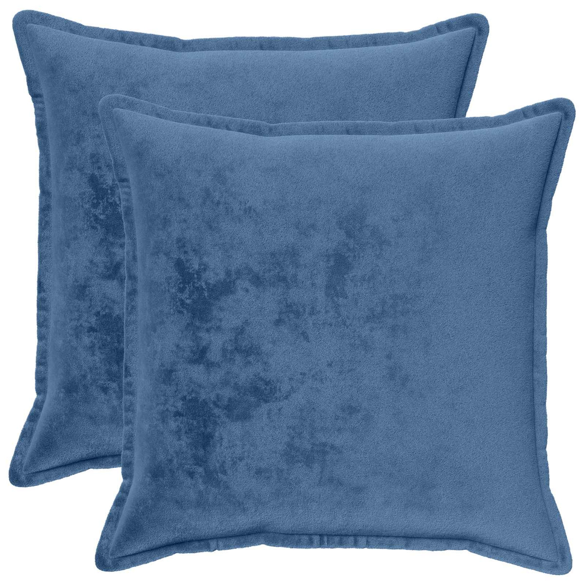Cushion Cover 2 pcs HOUTEN Light Blue 70 x 70 cm Flannel