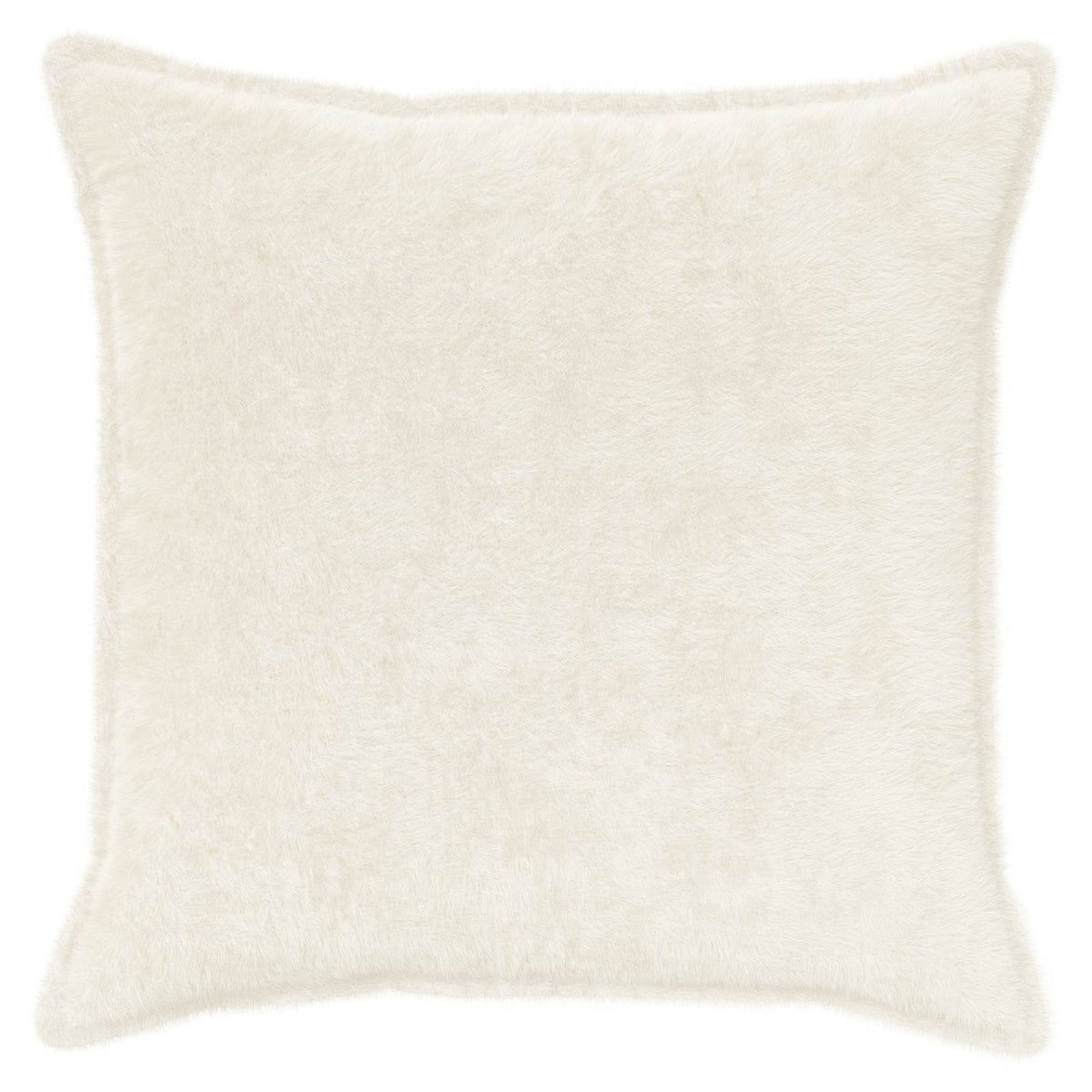 Cushion Cover 2 pcs HOUTEN White 70 x 70 cm Faux Rabbit Fur