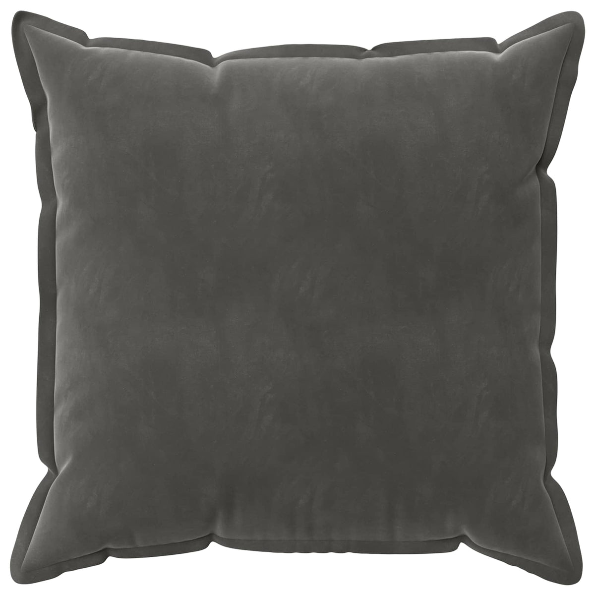 Cushion Cover 6 pcs HOUTEN Dark Grey 80 x 80 cm Velvet