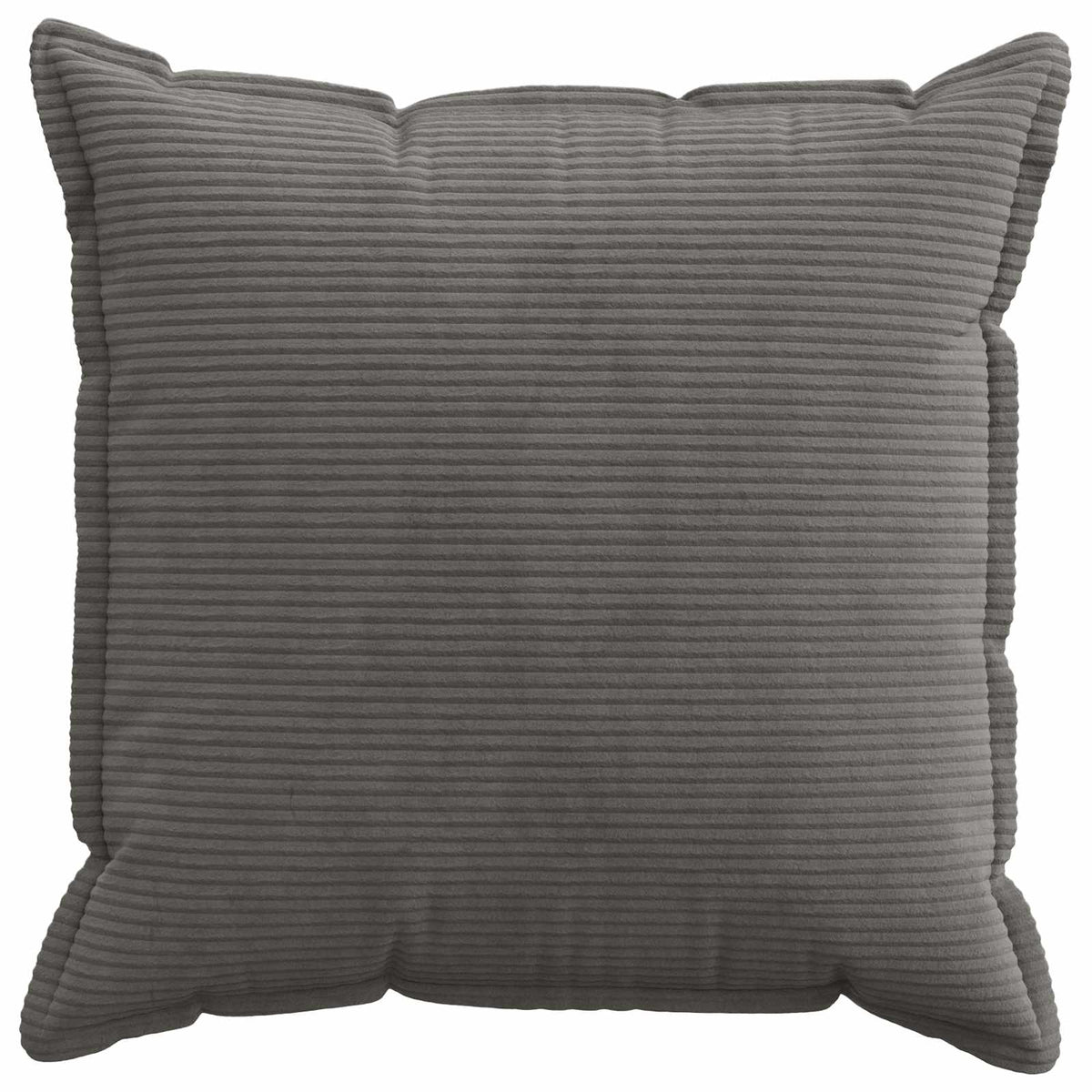 Cushion Cover 2 pcs HOUTEN Dark Grey 80 x 80 cm Corduroy