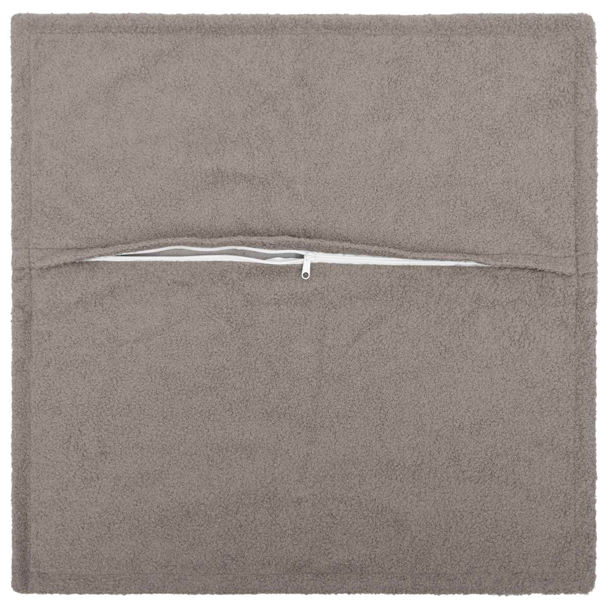 Cushion Cover 2 pcs HOUTEN Light Grey 80 x 80 cm Bouclé