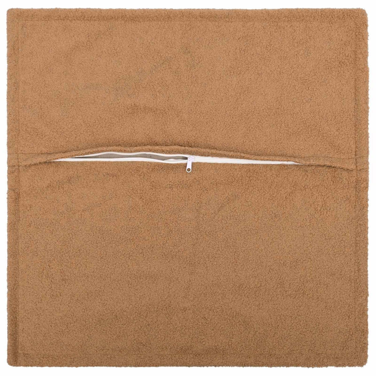 Cushion Cover 6 pcs HOUTEN Beige 80 x 80 cm Bouclé