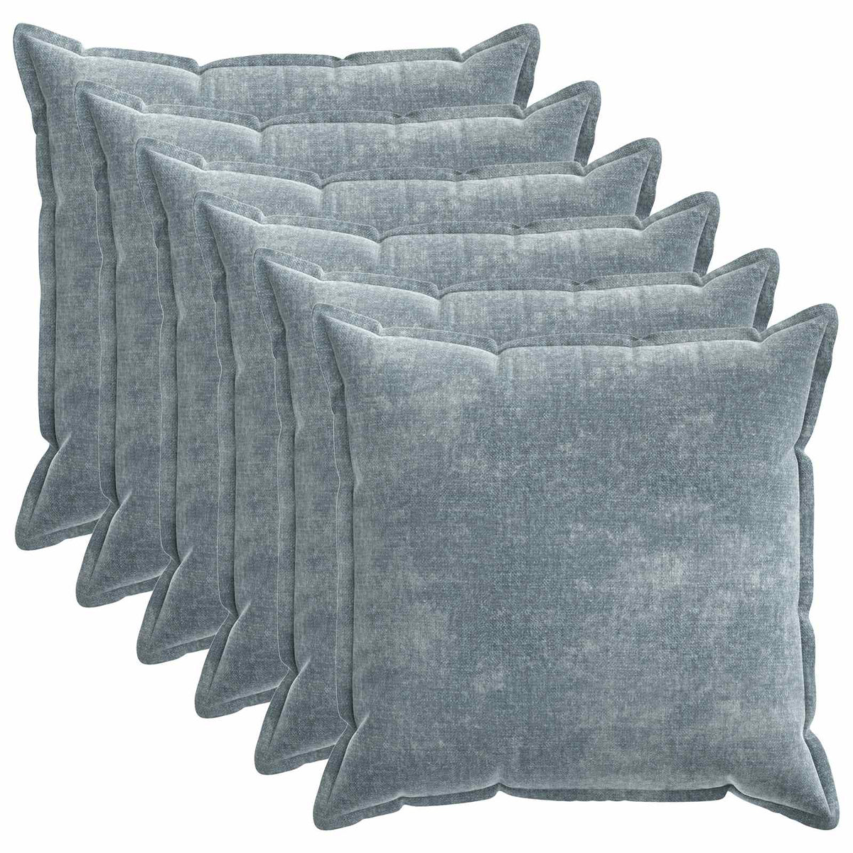 Cushion Cover 6 pcs HOUTEN Light Blue 80 x 80 cm