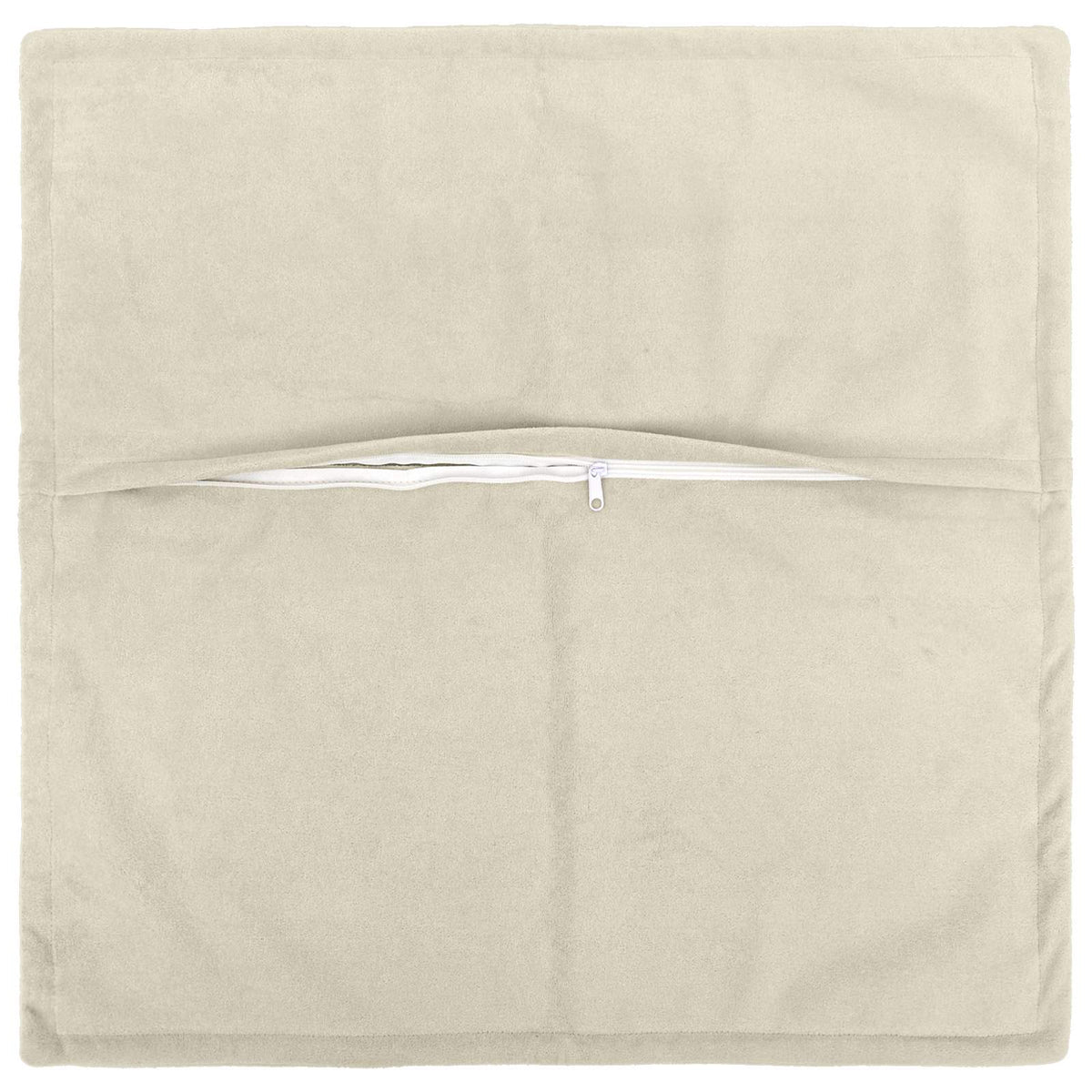 Cushion Cover 2 pcs HOUTEN Cream 80 x 80 cm Microfiber Fleece