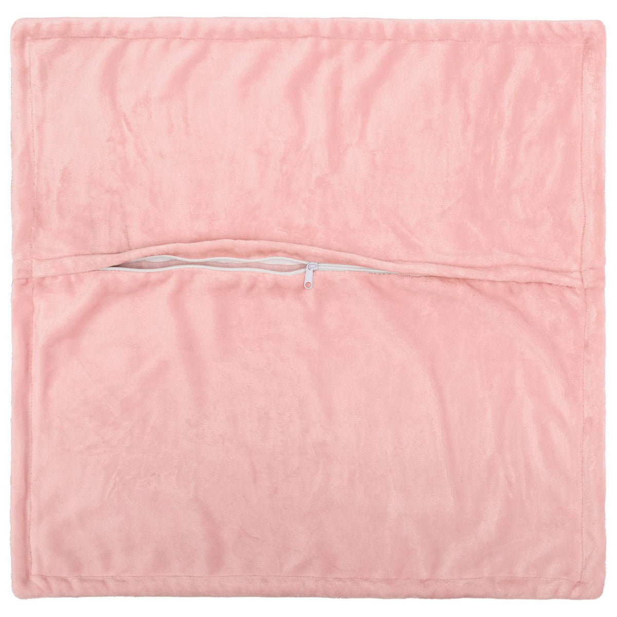 Cushion Cover 2 pcs HOUTEN Pink 80 x 80 cm Flannel