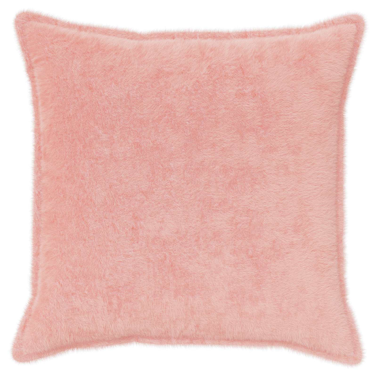 Cushion Cover 6 pcs HOUTEN Pink 80 x 80 cm Faux Rabbit Fur