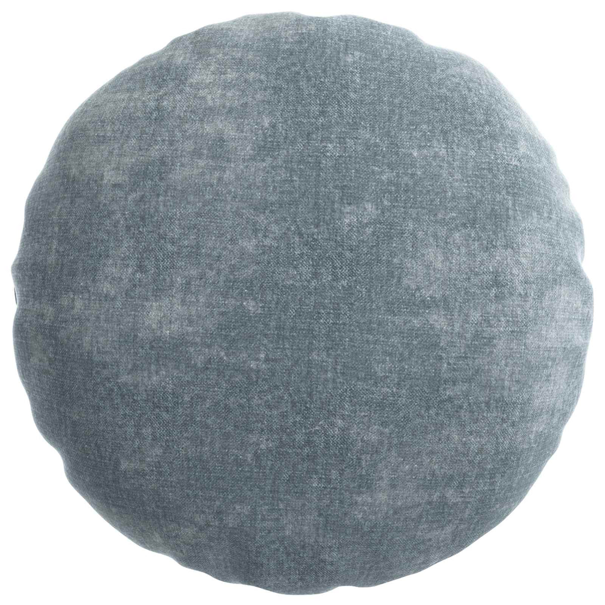 Cushion Cover 6 pcs HEERLEN Light Blue Ø 30 cm Chenille Fabric