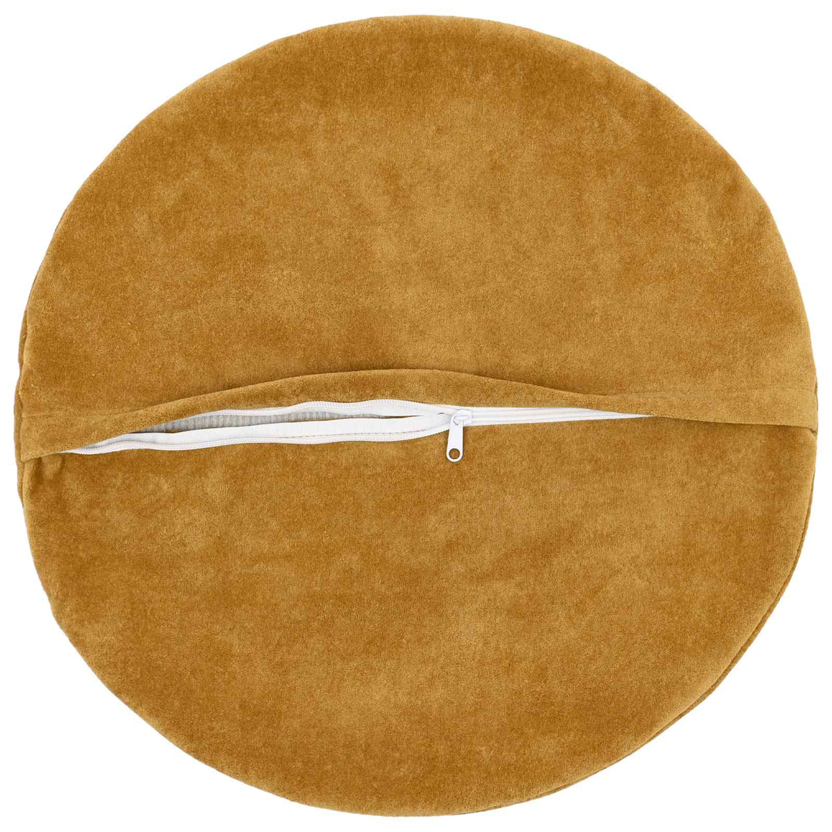 Cushion Cover 6 pcs HEERLEN Yellow Ø 30 cm Microfiber Fleece