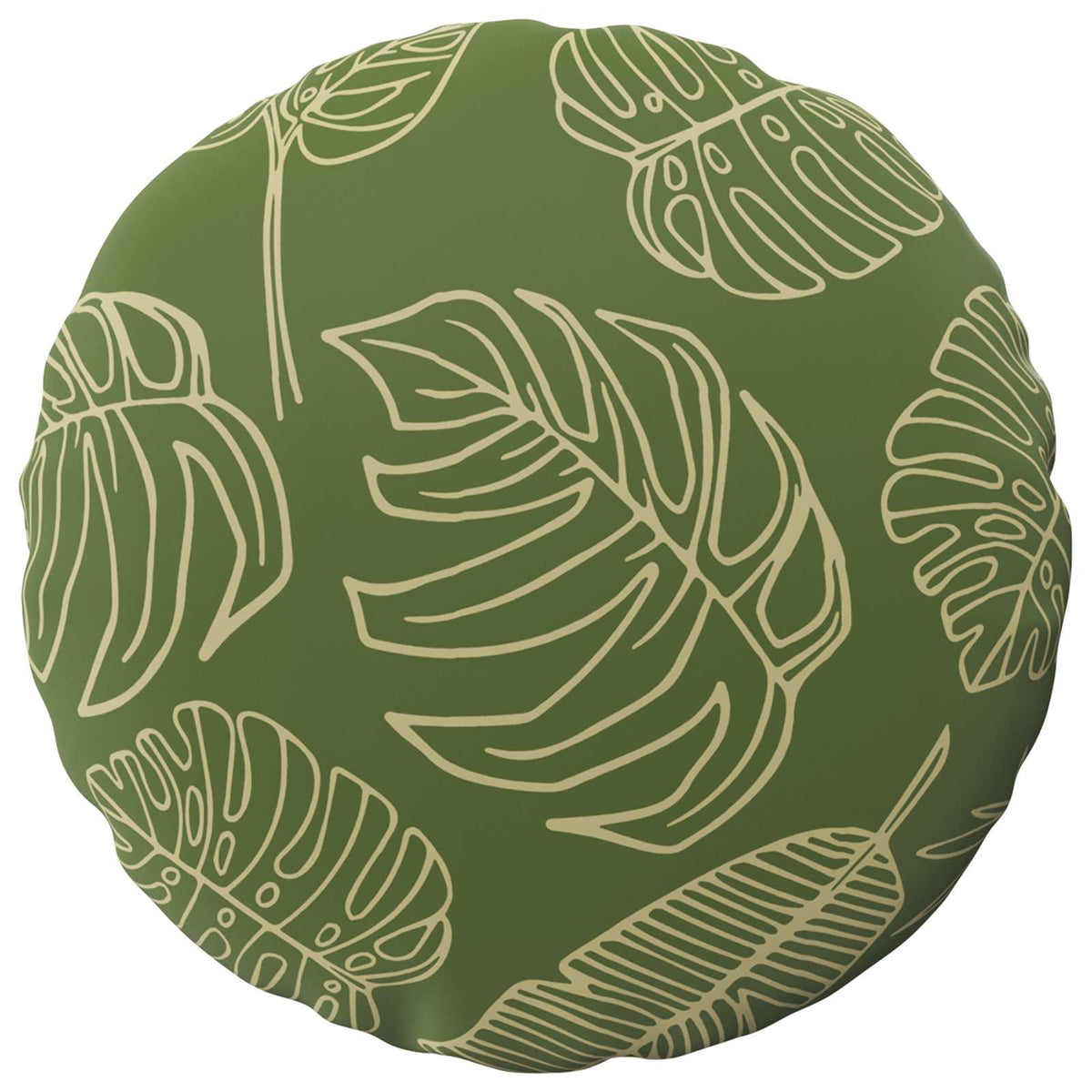 Cushion Cover 6 pcs HEERLEN Leaf Design Ø 30 cm Polyester