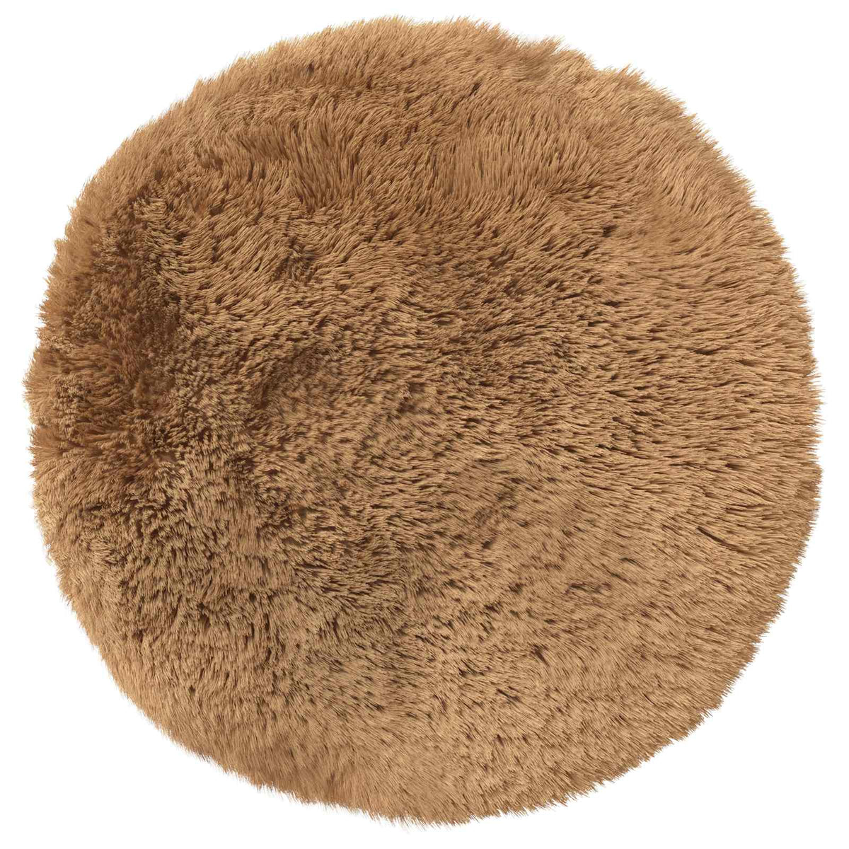 Cushion Cover 6 pcs HEERLEN Taupe Ø 30 cm PV Fleece