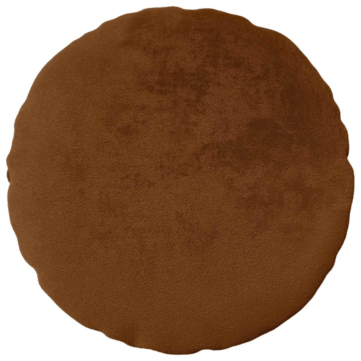 Cushion Cover 6 pcs HEERLEN Light Brown Ø 30 cm Flannel