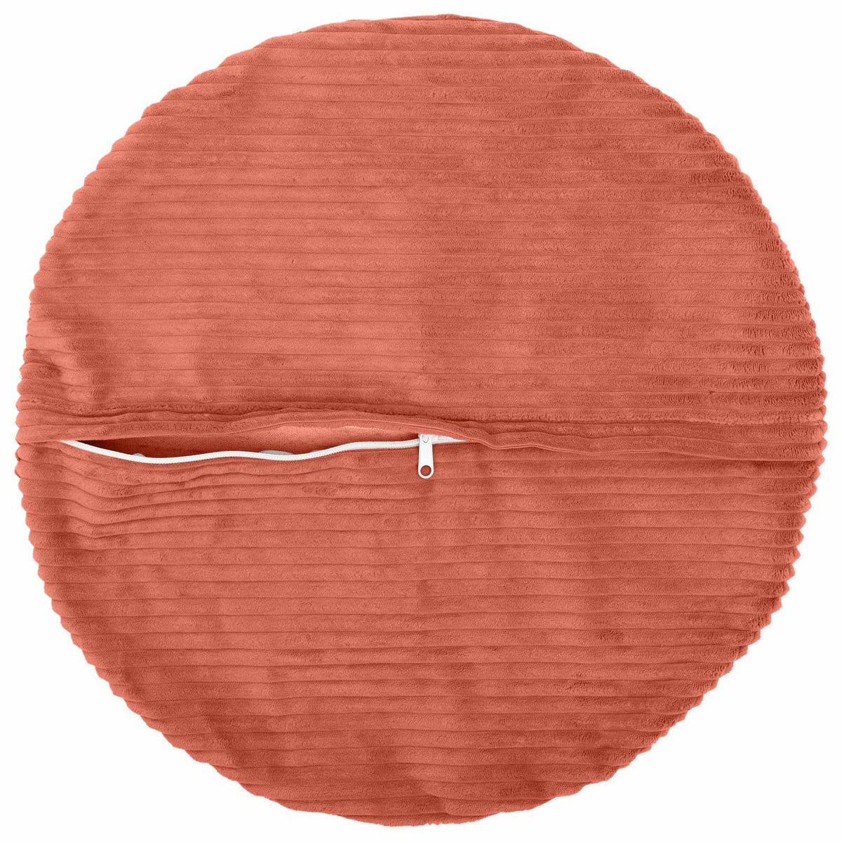 Cushion Cover 6 pcs HEERLEN Red Orange Ø 40 cm Corduroy