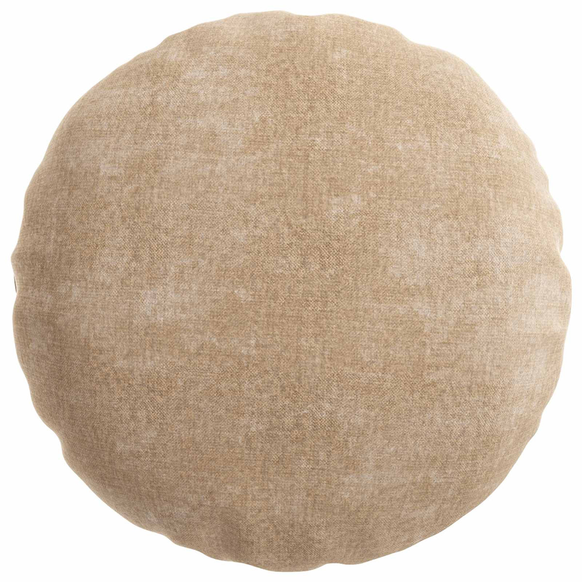 Cushion Cover 2 pcs HEERLEN Taupe Ø 40 cm Chenille Fabric