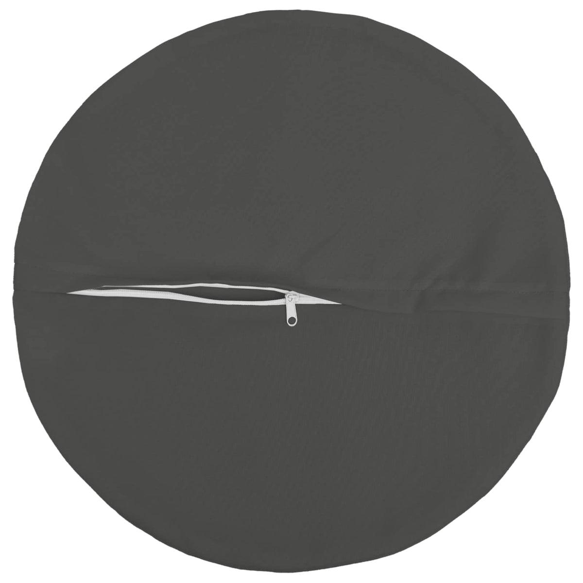 Cushion Cover 6 pcs HEERLEN Anthracite Ø 40 cm Polyester