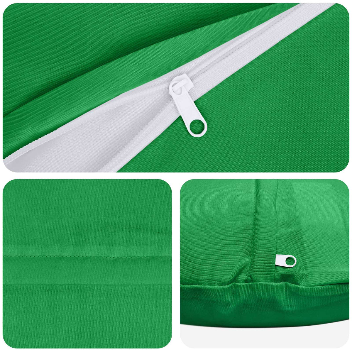 Cushion Cover 6 pcs HEERLEN Green Ø 40 cm Polyester