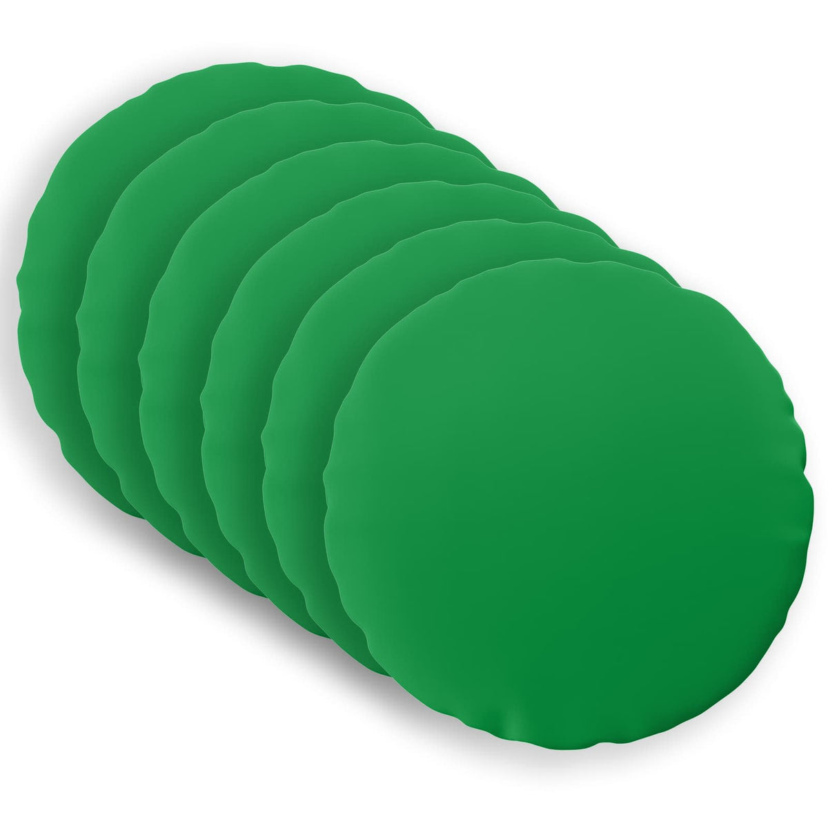 Cushion Cover 6 pcs HEERLEN Green Ø 40 cm Polyester