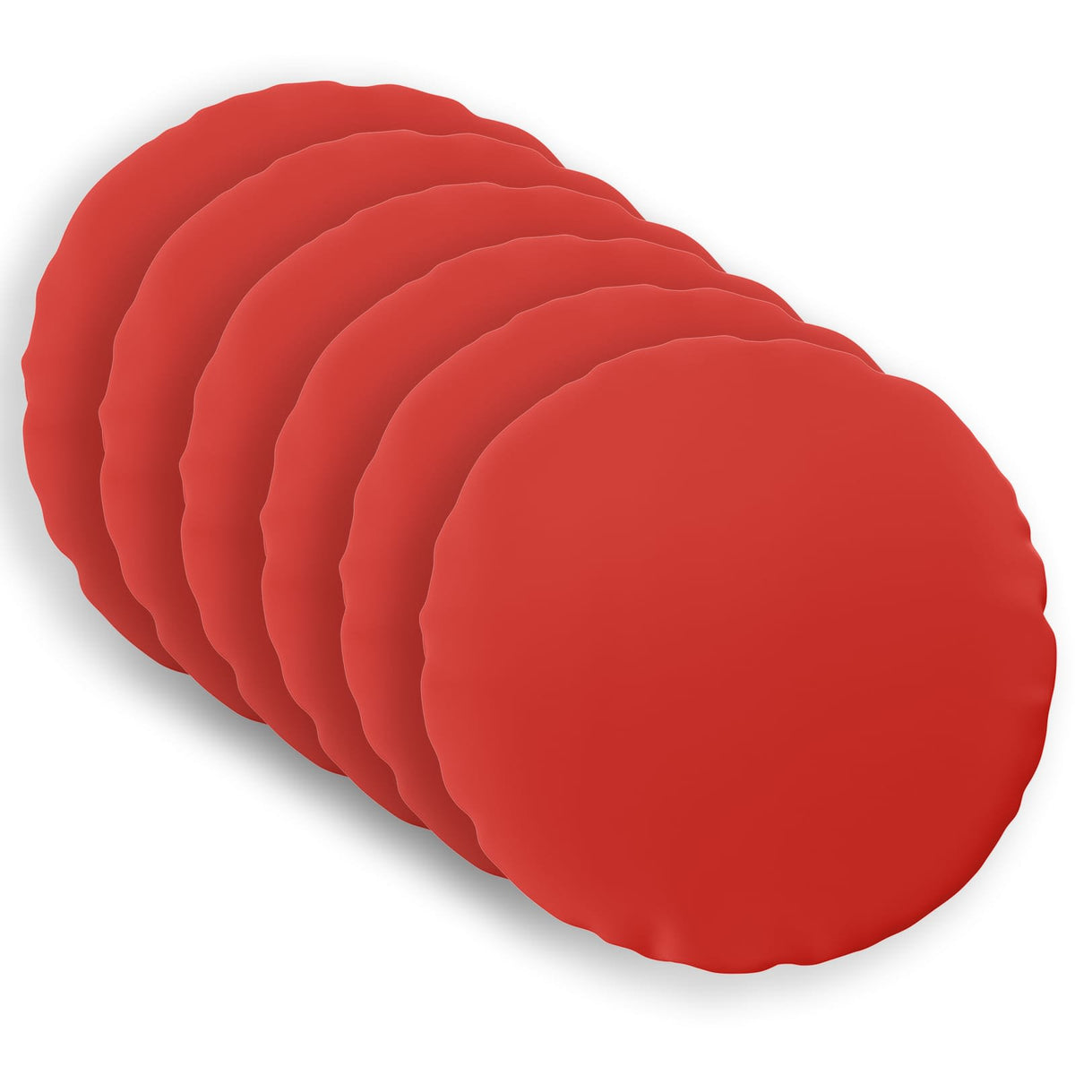 Cushion Cover 6 pcs HEERLEN Red Ø 40 cm Polyester