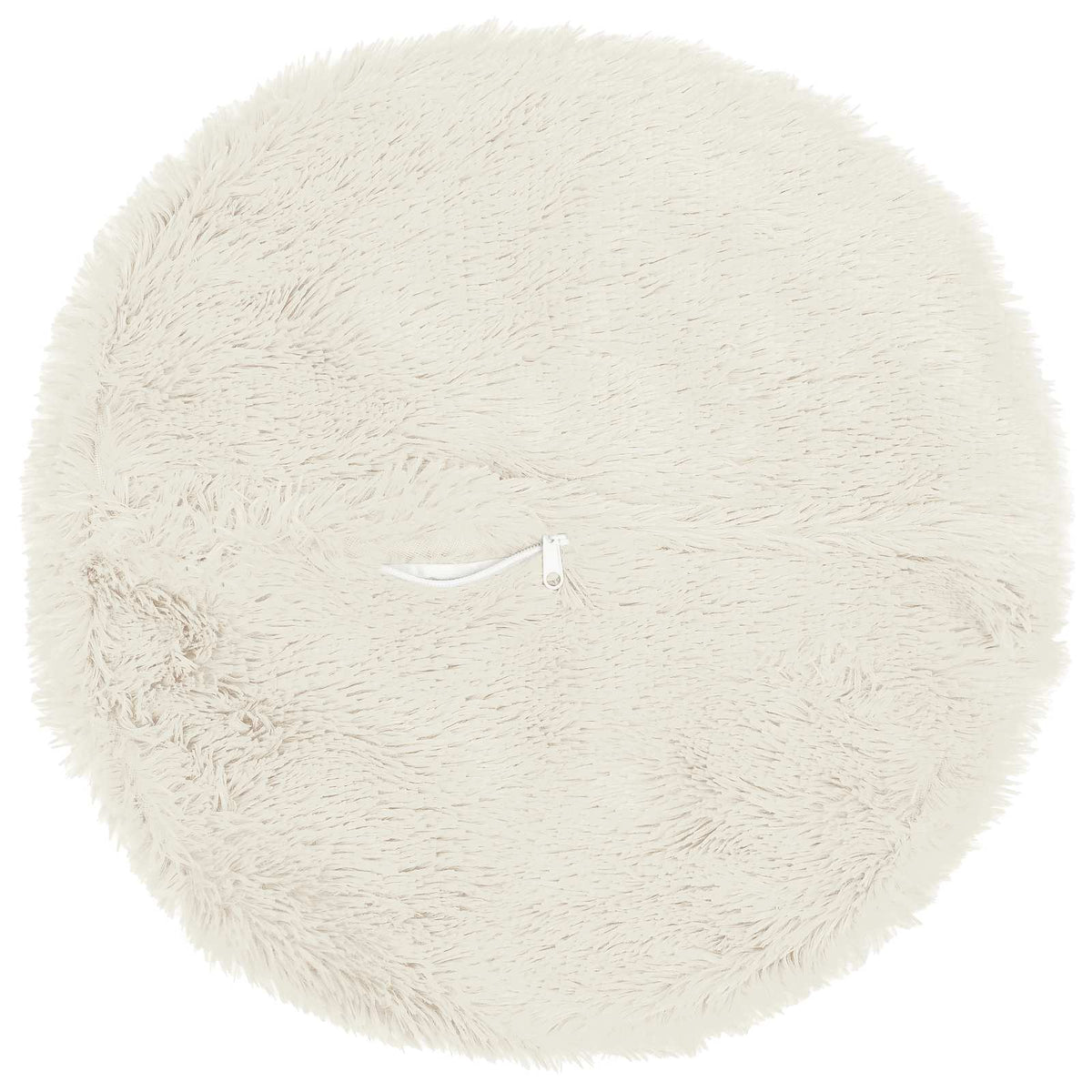 Cushion Cover 6 pcs HEERLEN White Ø 40 cm PV Fleece