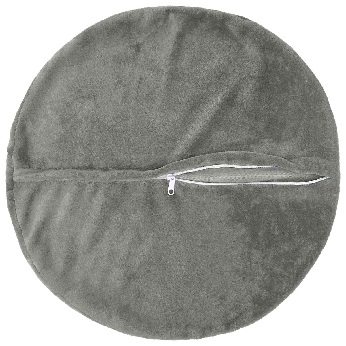 Cushion Cover 6 pcs HEERLEN Dark Grey Dia. 40 cm Flannel