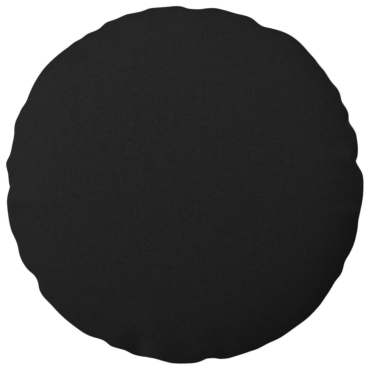 Cushion Cover 6 pcs HEERLEN Black Dia. 50 cm Fabric