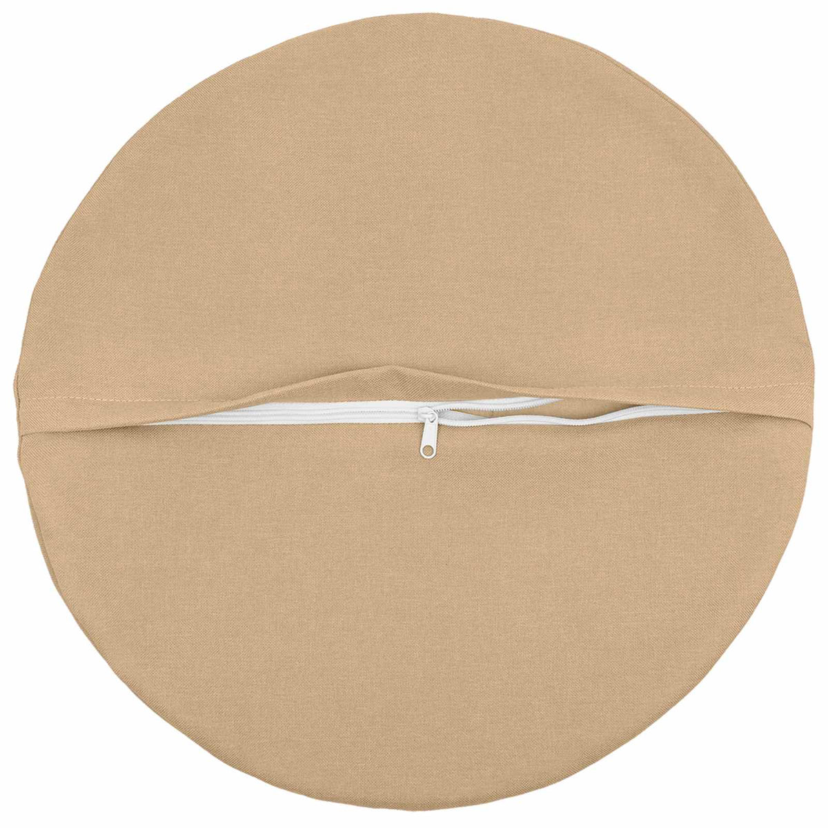Cushion Cover 6 pcs HEERLEN Cream Ø 50 cm Fabric