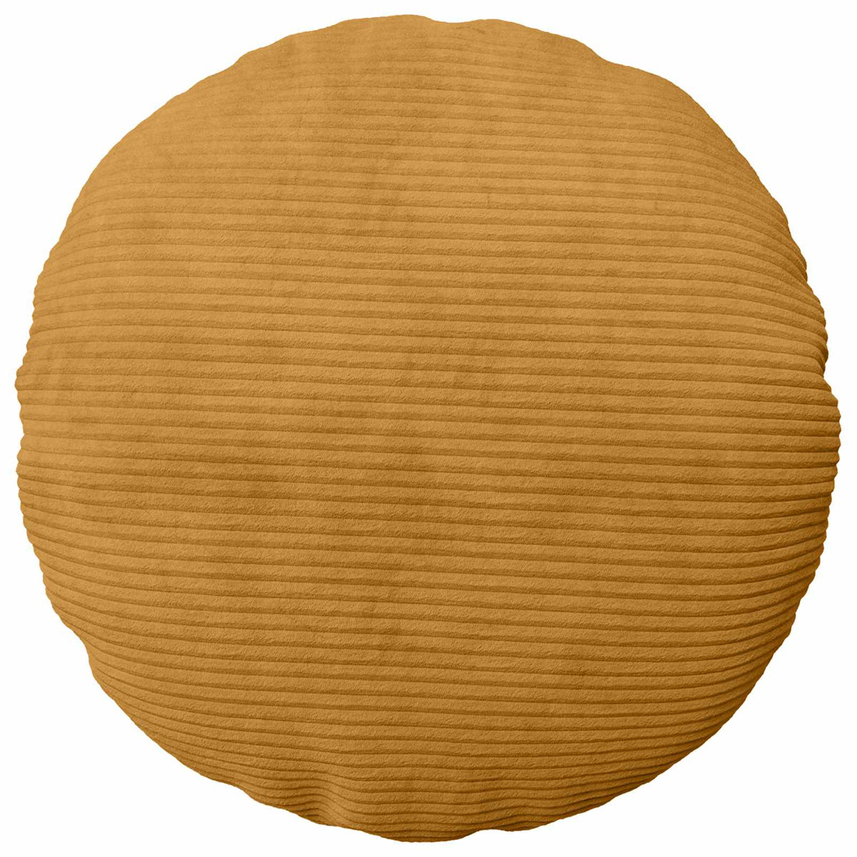 Cushion Cover 2 pcs HEERLEN Yellow Ø 50 cm Corduroy