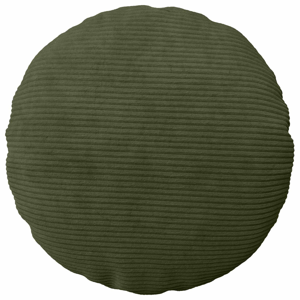 Cushion Cover 2 pcs HEERLEN Green Ø 50 cm Corduroy