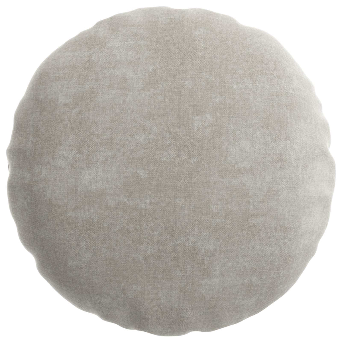 Cushion Cover 2 pcs HEERLEN Light Grey Ø 50 cm Chenille Fabric