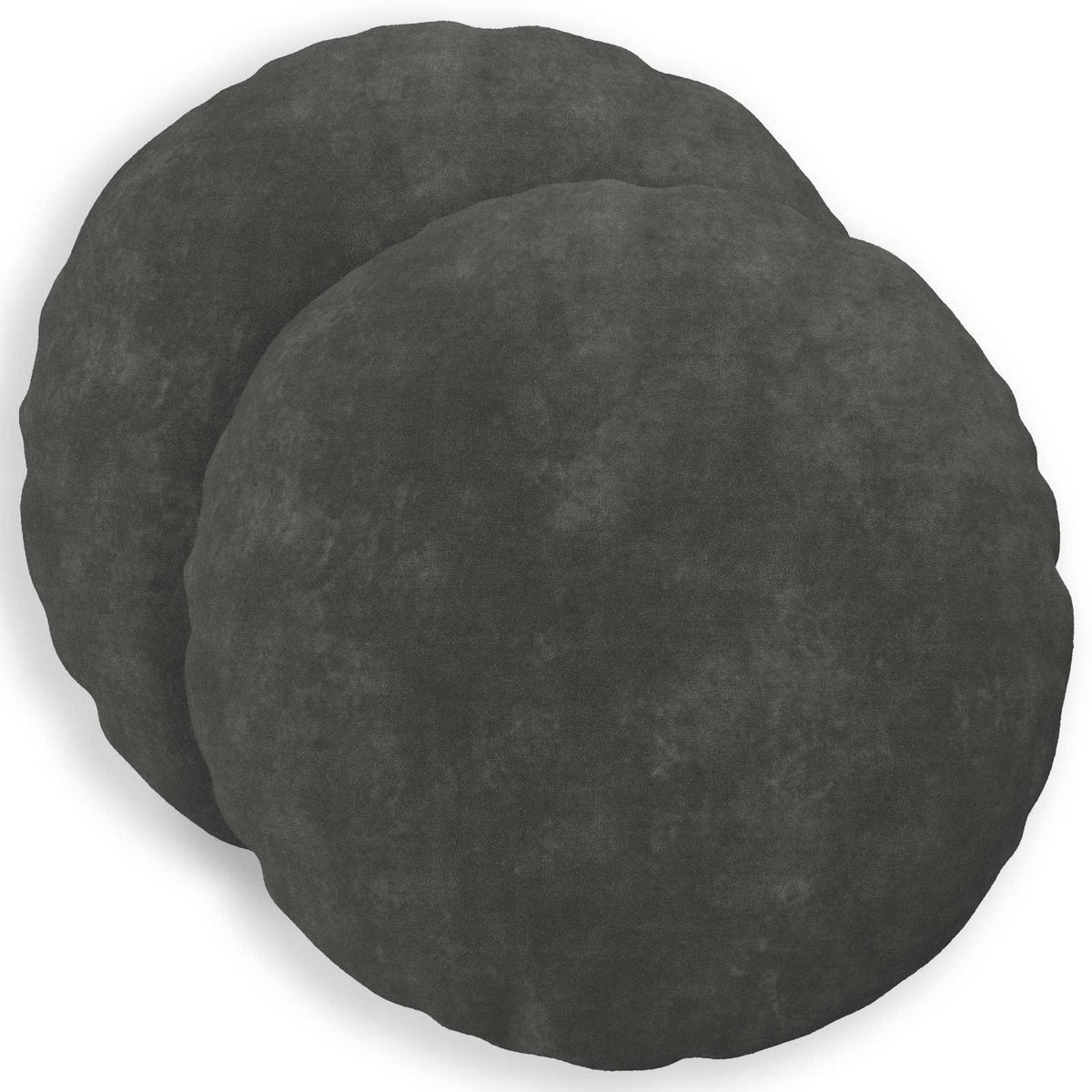 Cushion Cover 2 pcs HEERLEN Anthracite Ø 50 cm