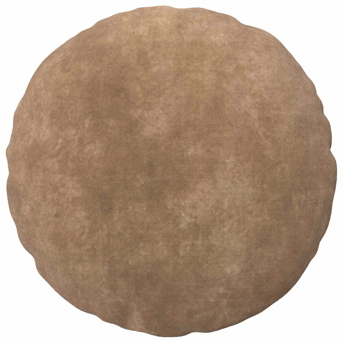 Cushion Cover 2 pcs HEERLEN Taupe Ø 50 cm Microfiber Fleece
