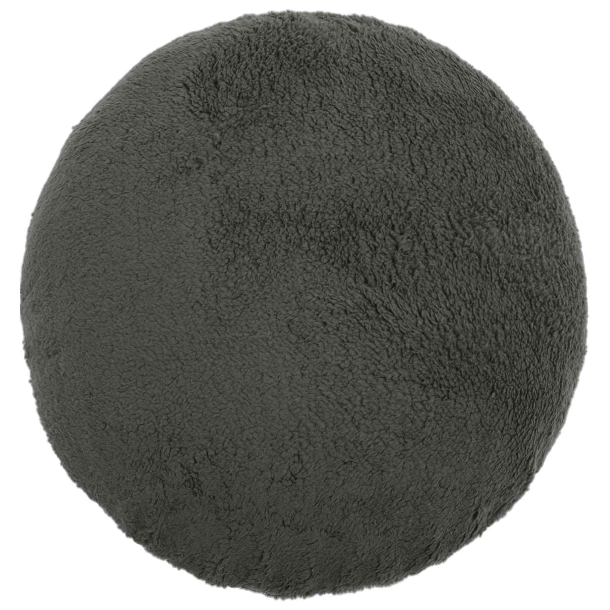 Cushion Cover 2 pcs HEERLEN Dark Grey Dia. 50 cm Bouclé
