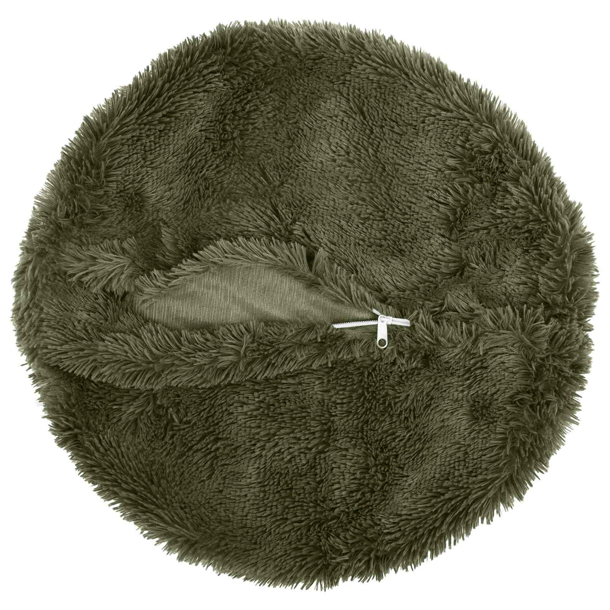 Cushion Cover 6 pcs HEERLEN Green Ø 50 cm PV Fleece