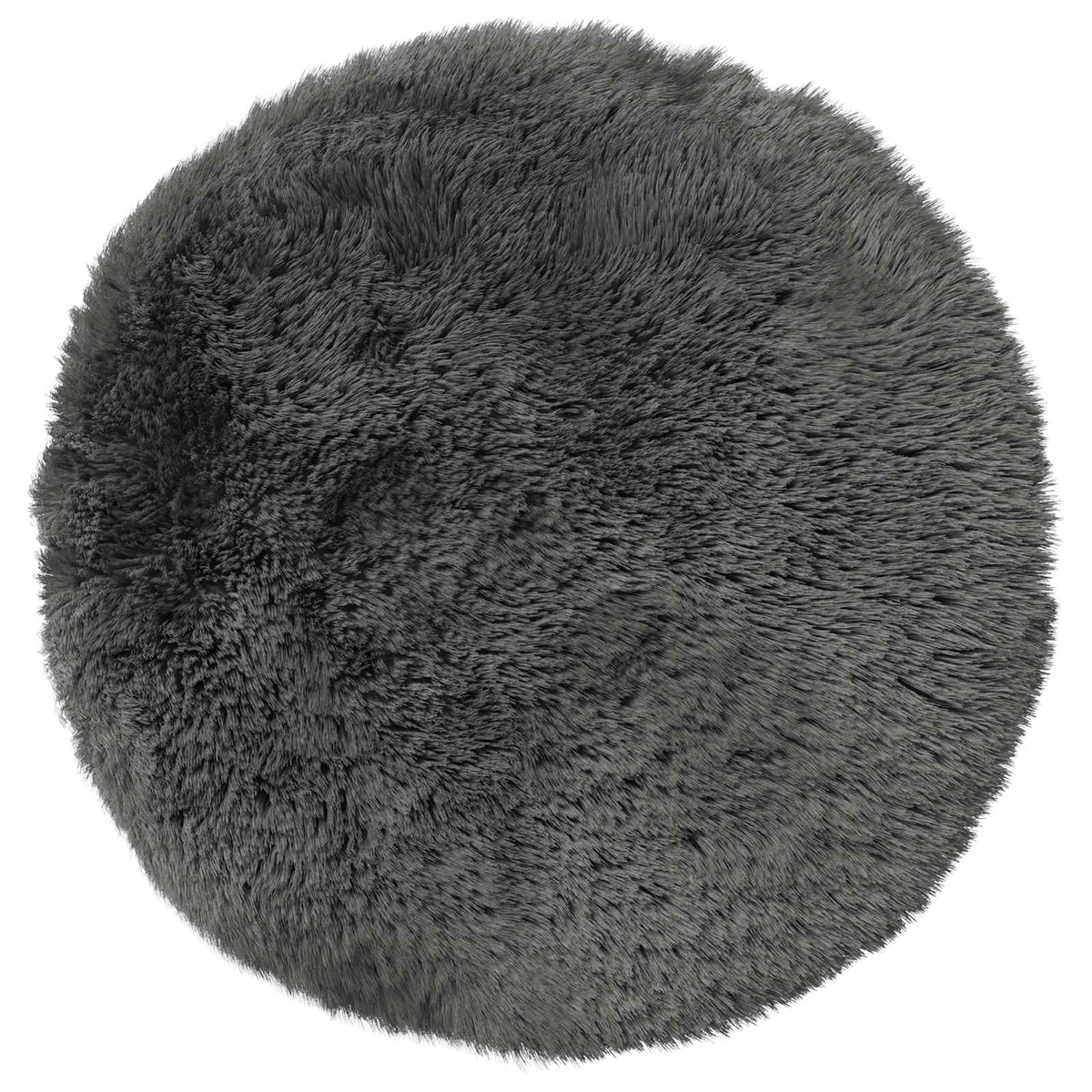 Cushion Cover 6 pcs HEERLEN Light Grey Ø 50 cm PV Fleece