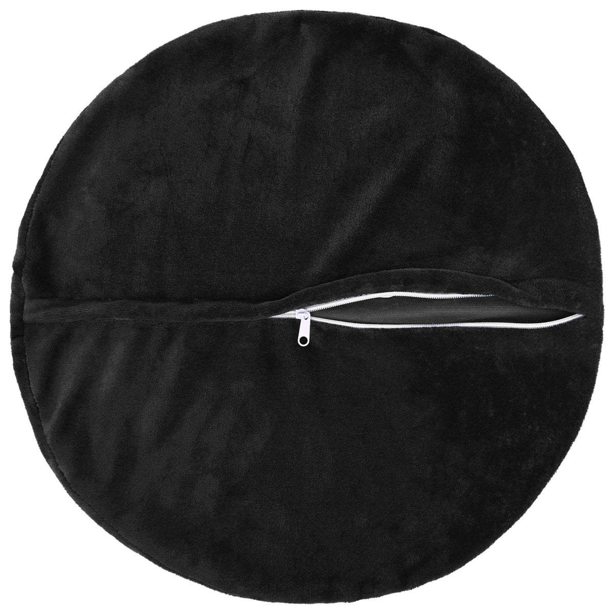 Cushion Cover 6 pcs HEERLEN Black Dia. 50 cm Flannel