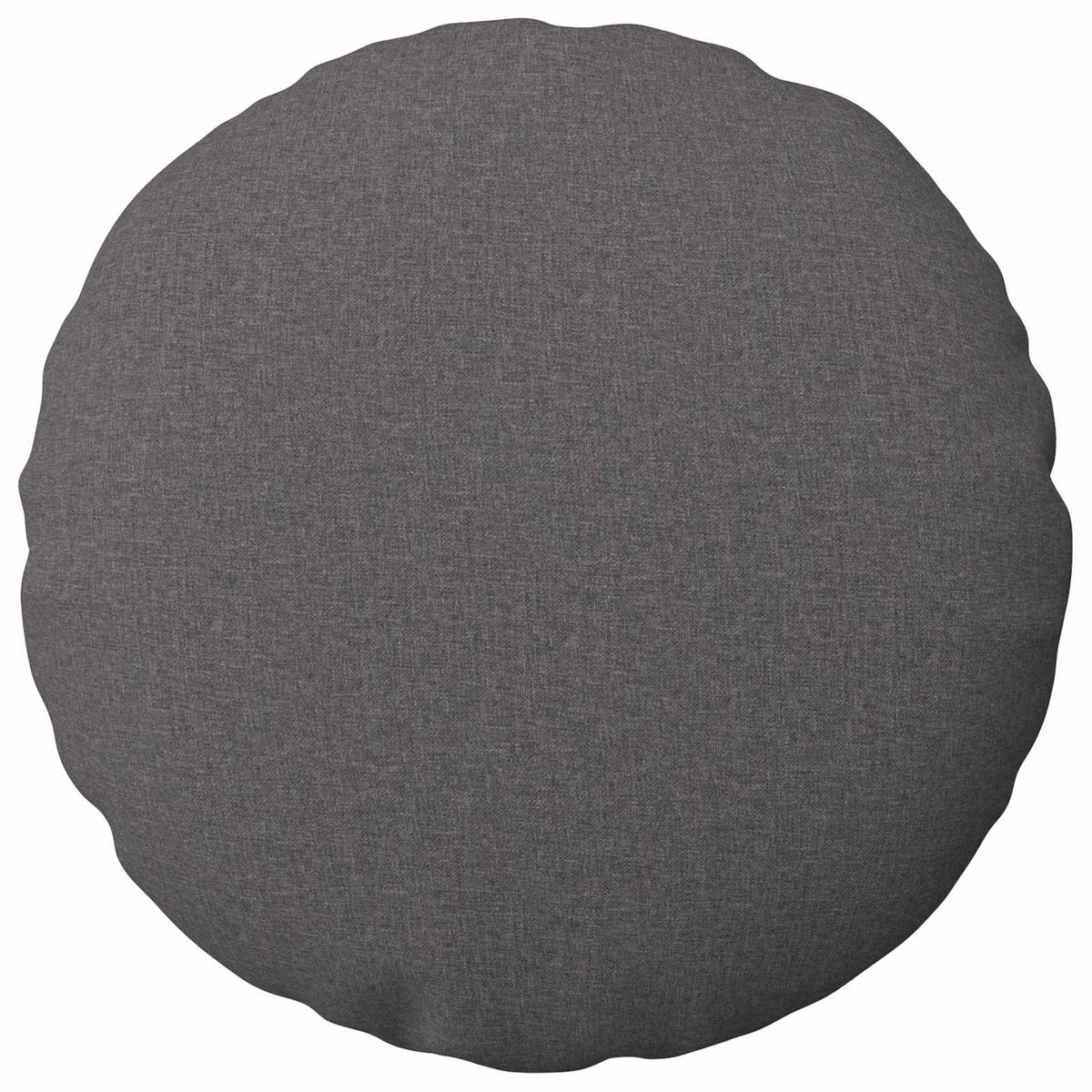 Cushion Cover 6 pcs HEERLEN Light Grey Ø 60 cm Fabric