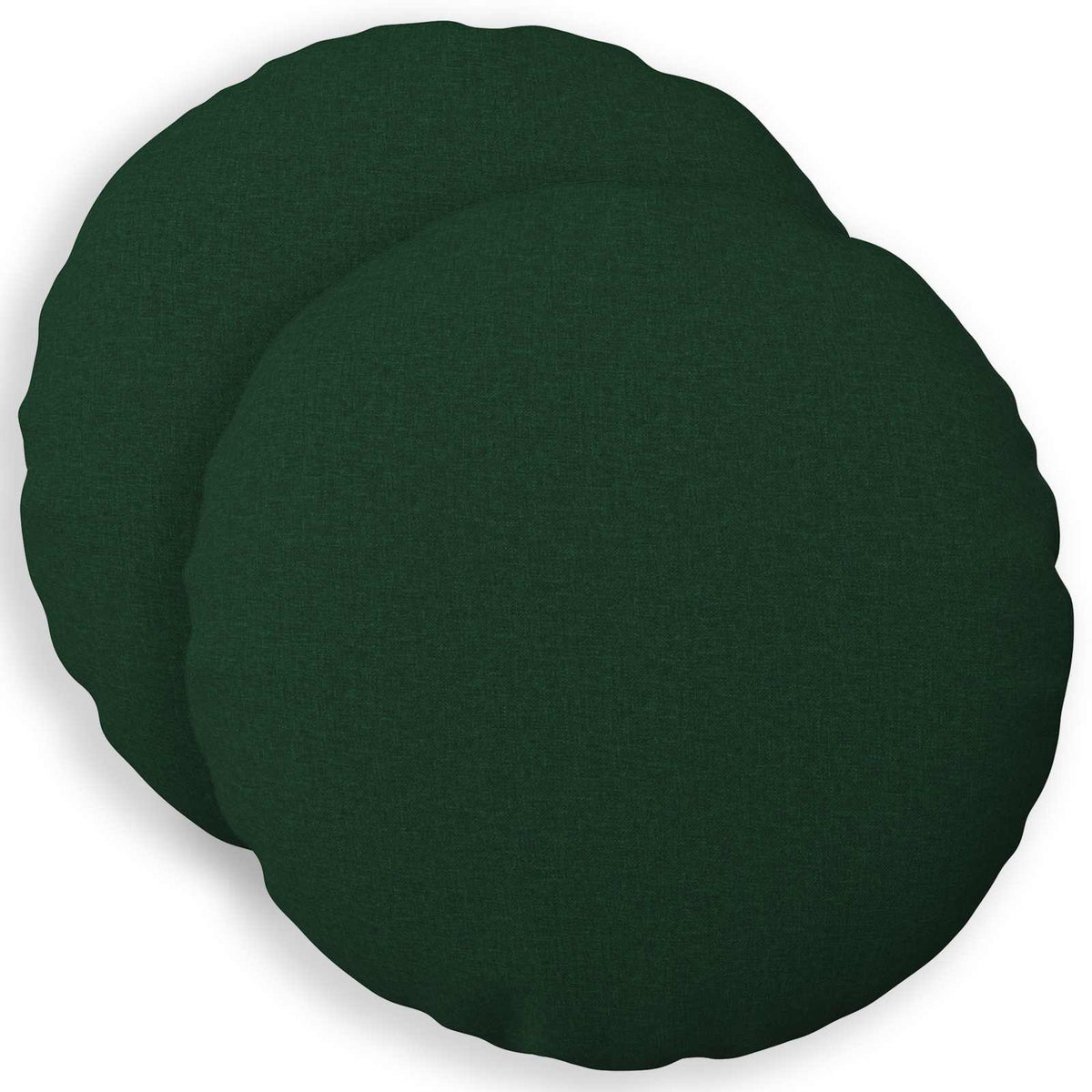 Cushion Cover 2 pcs HEERLEN Dark Green Ø 60 cm Fabric