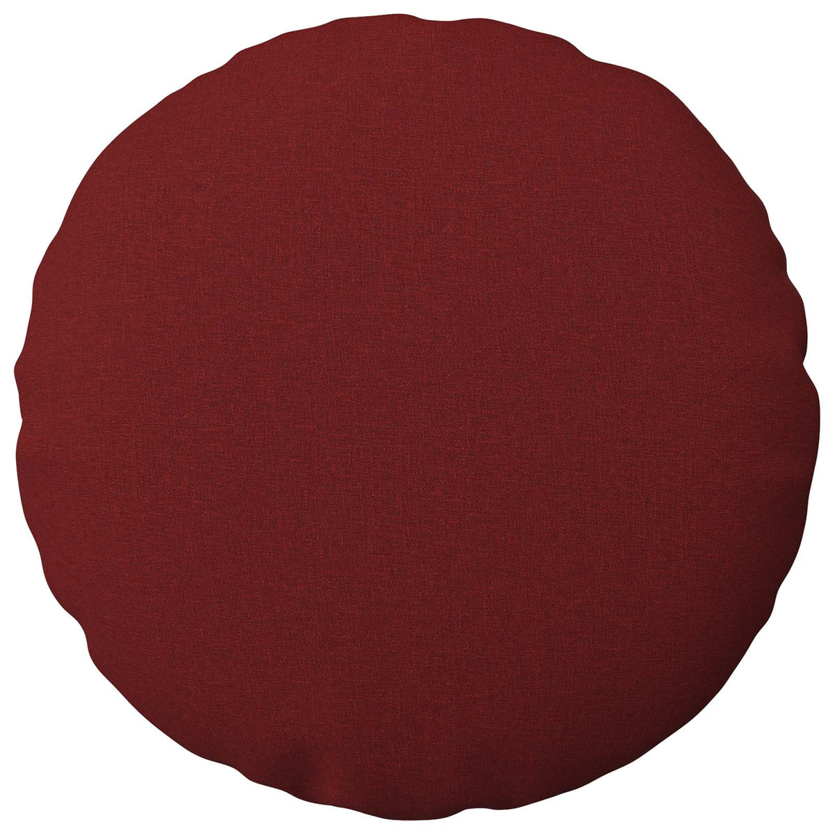 Cushion Cover 2 pcs HEERLEN Wine Red Ø 60 cm Fabric
