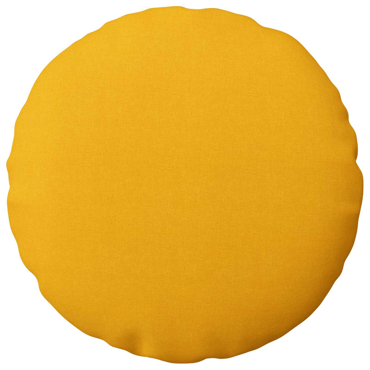 Cushion Cover 2 pcs HEERLEN Light Yellow Ø 60 cm Fabric
