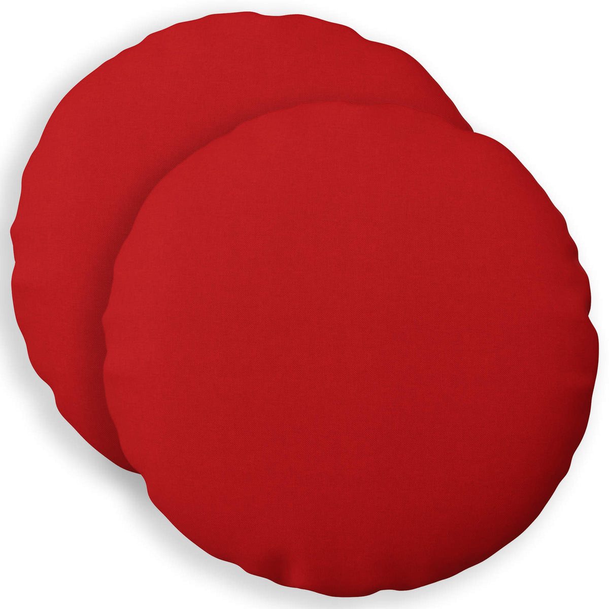 Cushion Cover 2 pcs HEERLEN Red Ø 60 cm Fabric