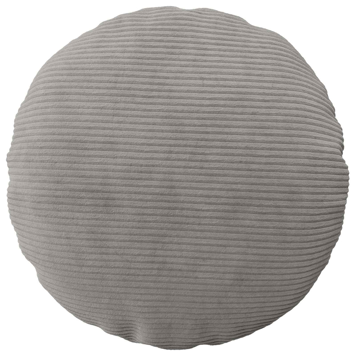 Cushion Cover 6 pcs HEERLEN Light Grey Ø 60 cm Corduroy