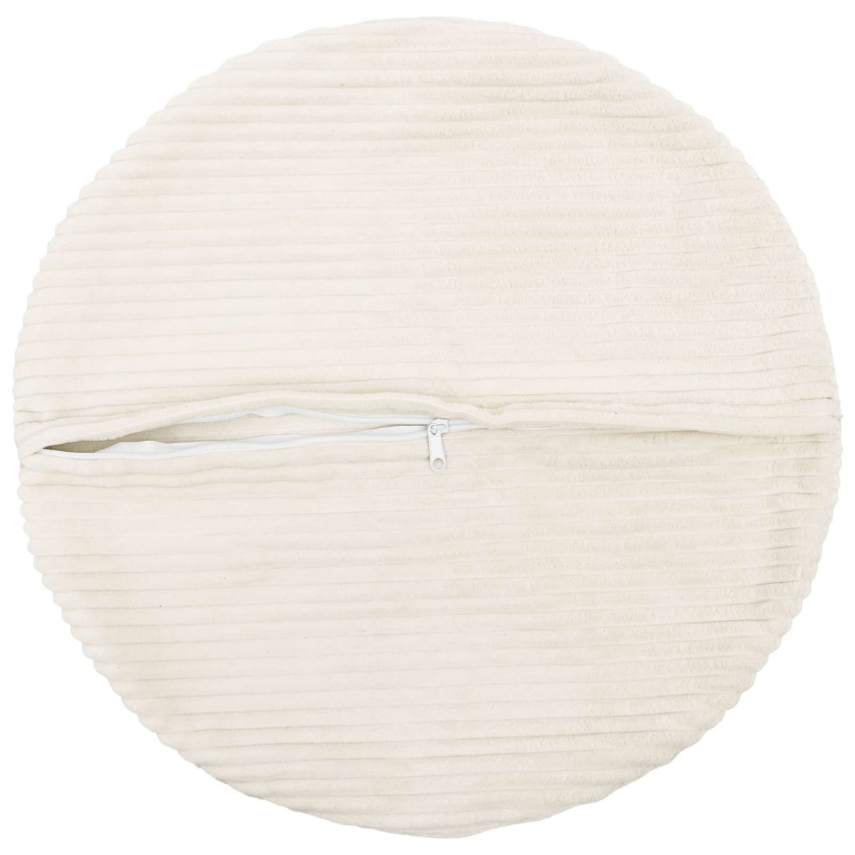Cushion Cover 6 pcs HEERLEN Cream Ø 60 cm Corduroy