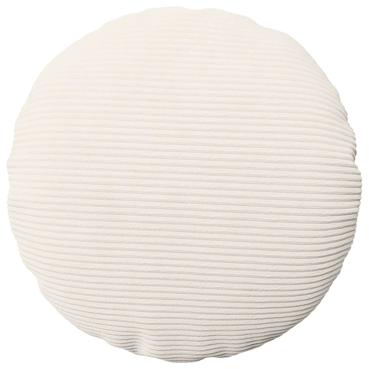 Cushion Cover 6 pcs HEERLEN Cream Ø 60 cm Corduroy
