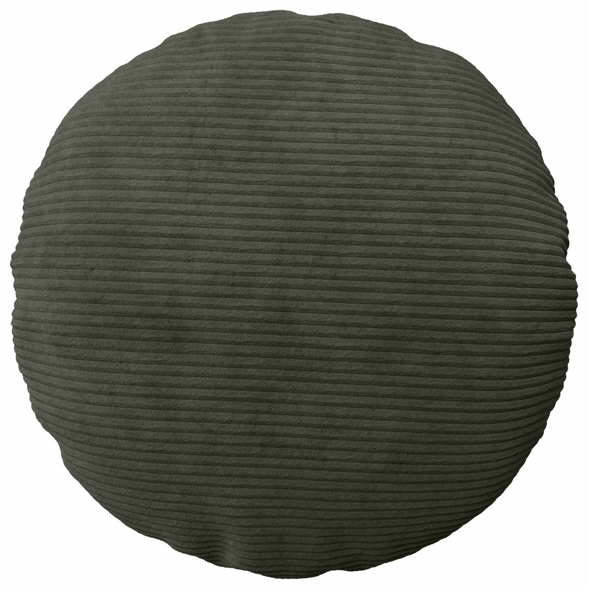 Cushion Cover 2 pcs HEERLEN Anthracite Ø 60 cm Corduroy