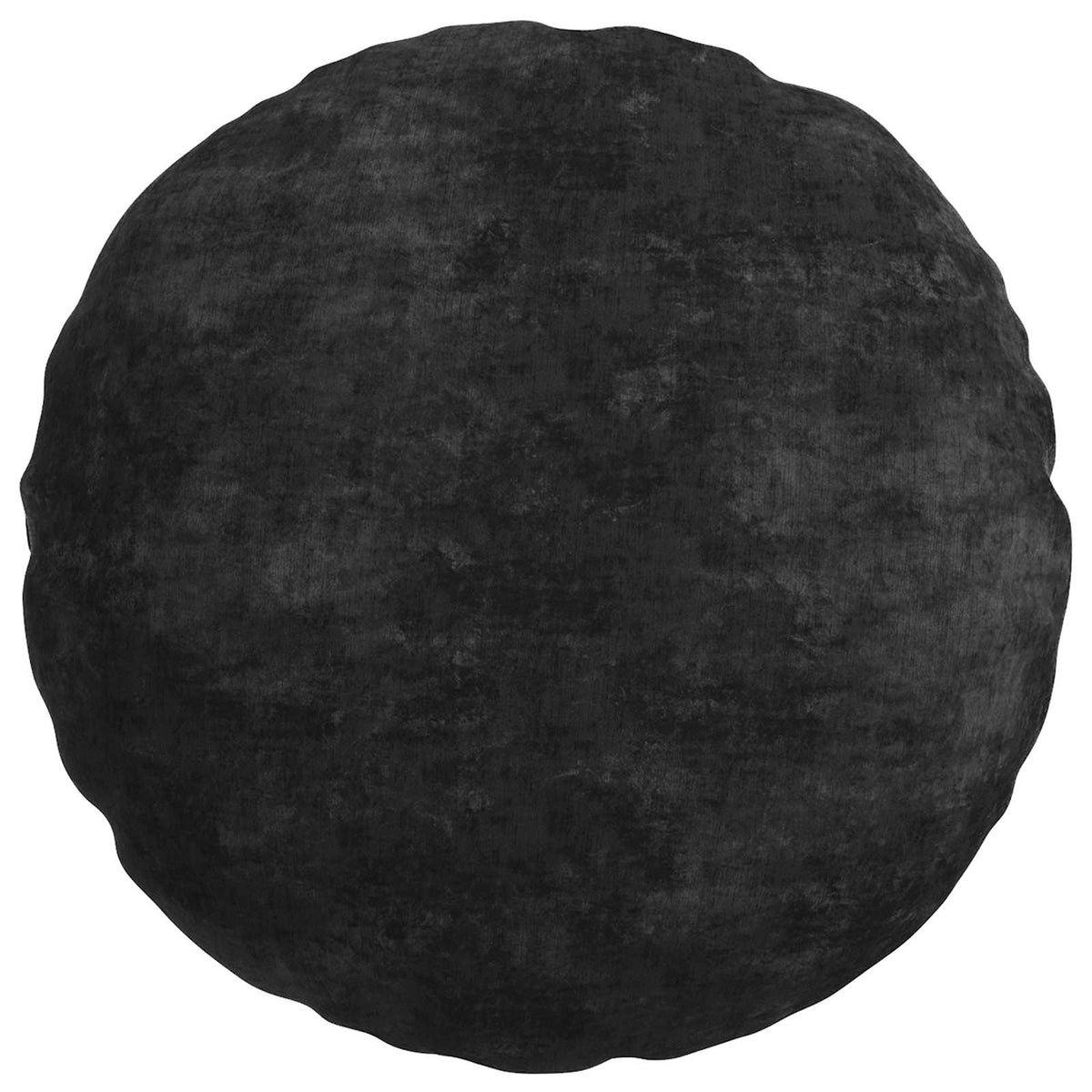 Cushion Cover 6 pcs HEERLEN Anthracite Ø 60 cm Chenille Fabric
