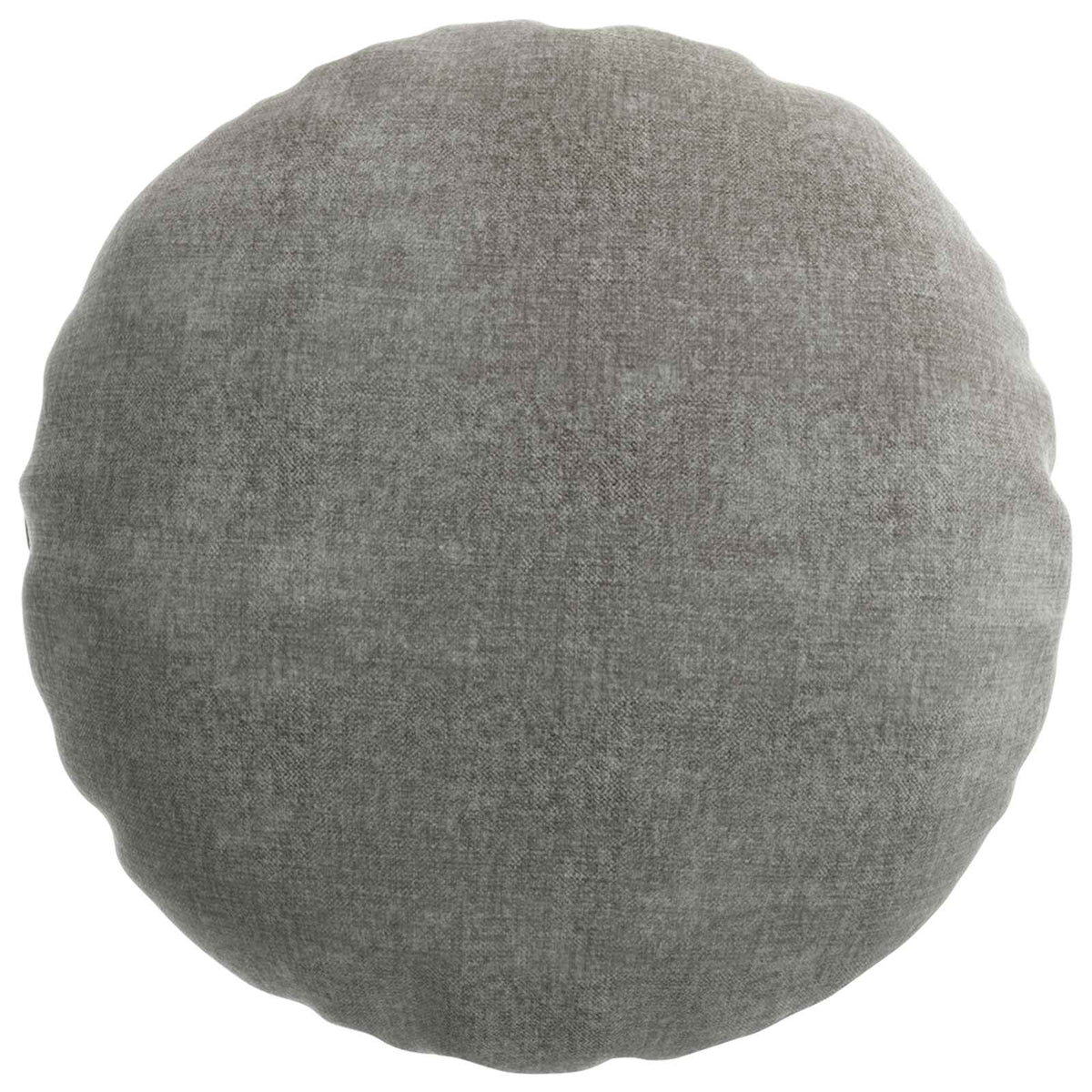 Cushion Cover 6 pcs HEERLEN Dark Grey Ø 60 cm Chenille Fabric
