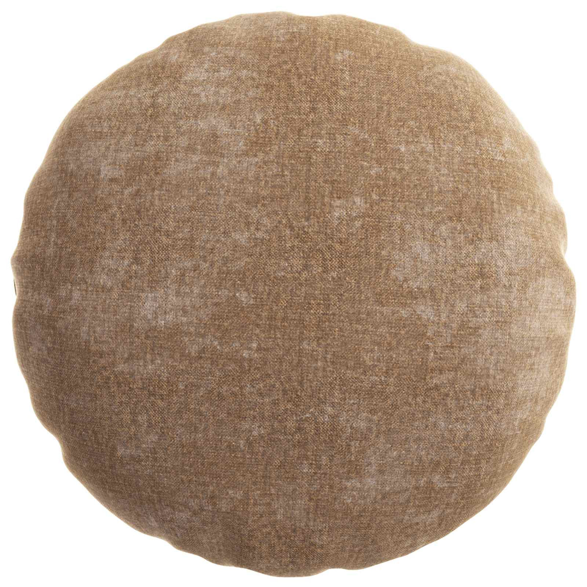 Cushion Cover 2 pcs HEERLEN Brown Ø 60 cm Chenille Fabric