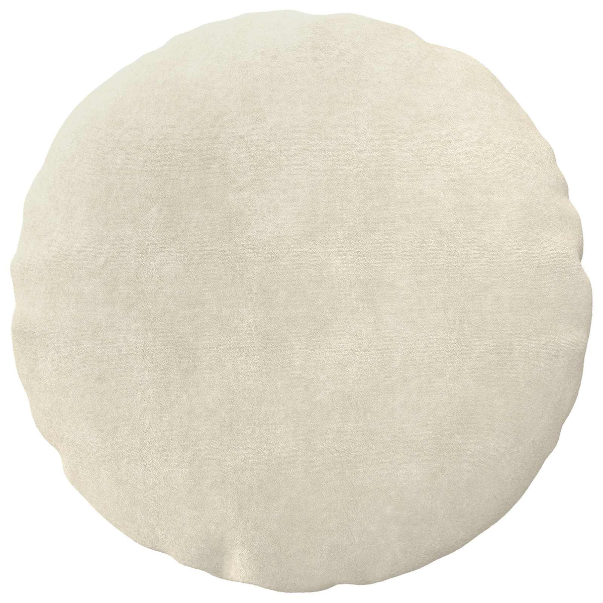Cushion Cover 6 pcs HEERLEN Cream Ø 60 cm Microfiber Fleece