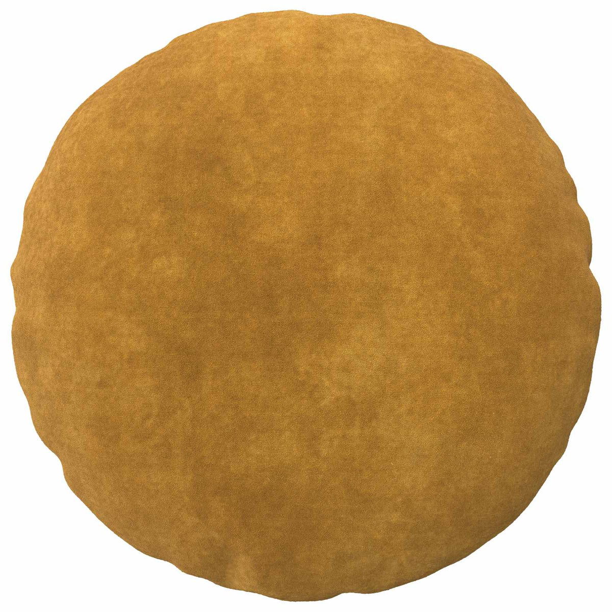 Cushion Cover 2 pcs HEERLEN Yellow Ø 60 cm Microfiber Fleece