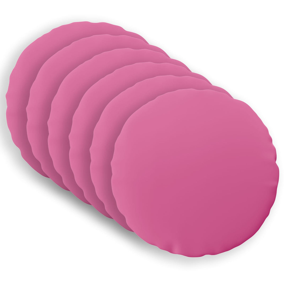 Cushion Cover 6 pcs HEERLEN Pink Ø 60 cm Polyester