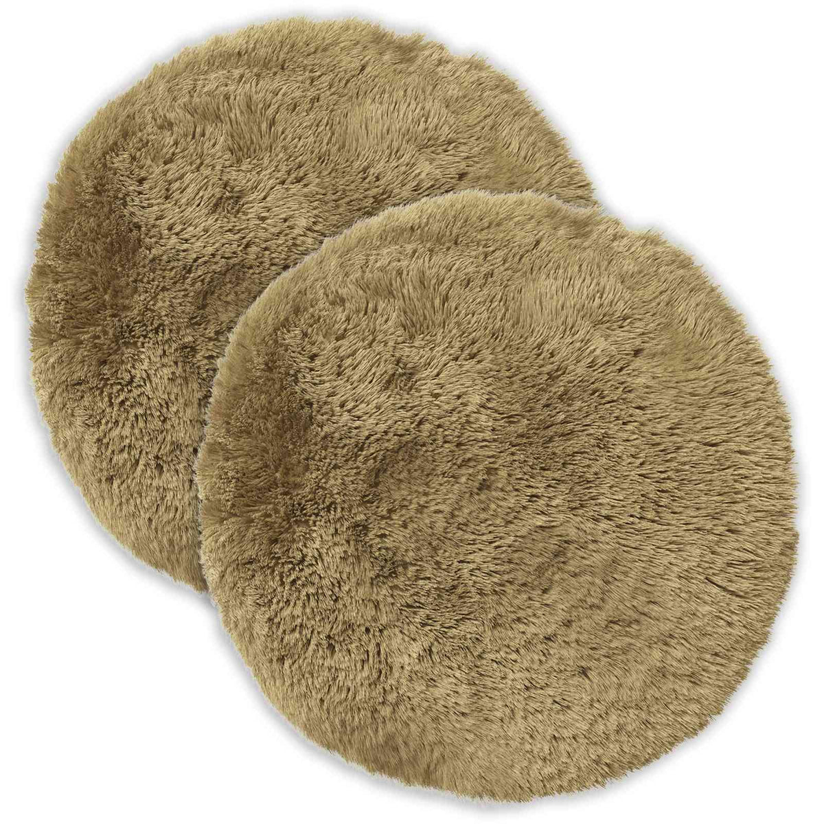 Cushion Cover 2 pcs HEERLEN Light Green Ø 60 cm PV Fleece